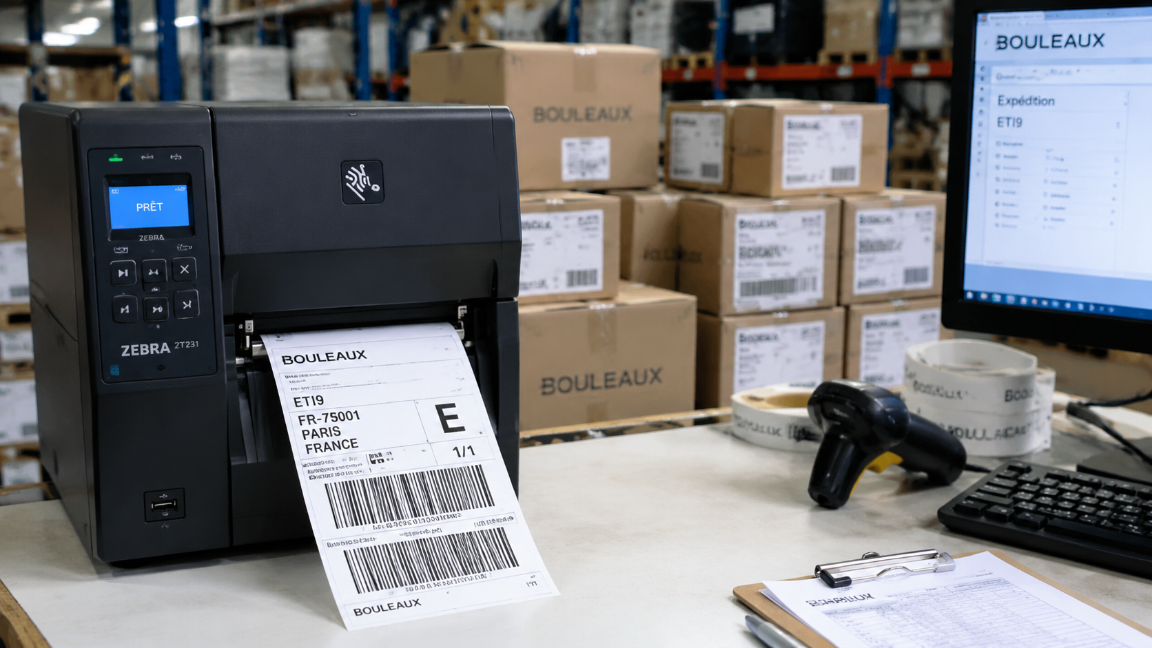 imprimante poste logistique