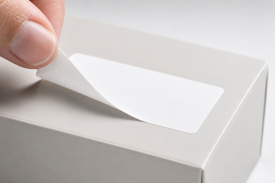 Retrait propre d'une étiquette adhésive sans résidu